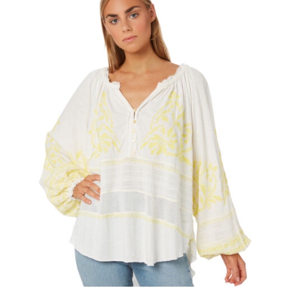 Free People Tops - Free People NWT Persuasion Boho Embroidered Top